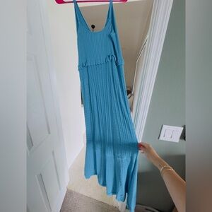 House of Harlow 1960 Sky Blue Knit Maxi Dress